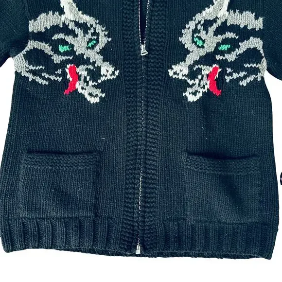 YMC YOU MUST CREATE ZIP UP CARDIGAN SWEATER SIZE MEDIUM